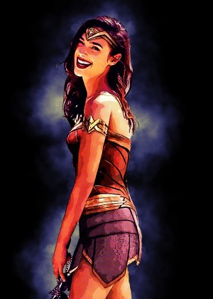 Wonder woman smile